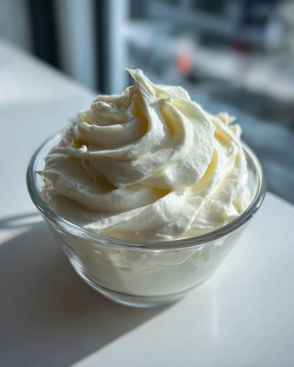 A small glass bowl filled with thick, creamy, and perfectly piped homemade garlic aioli recipe.